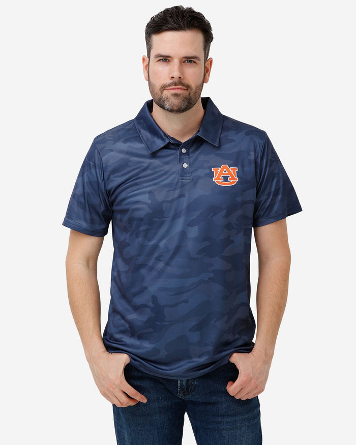 Auburn Tigers Color Camo Polyester Polo FOCO S - FOCO.com