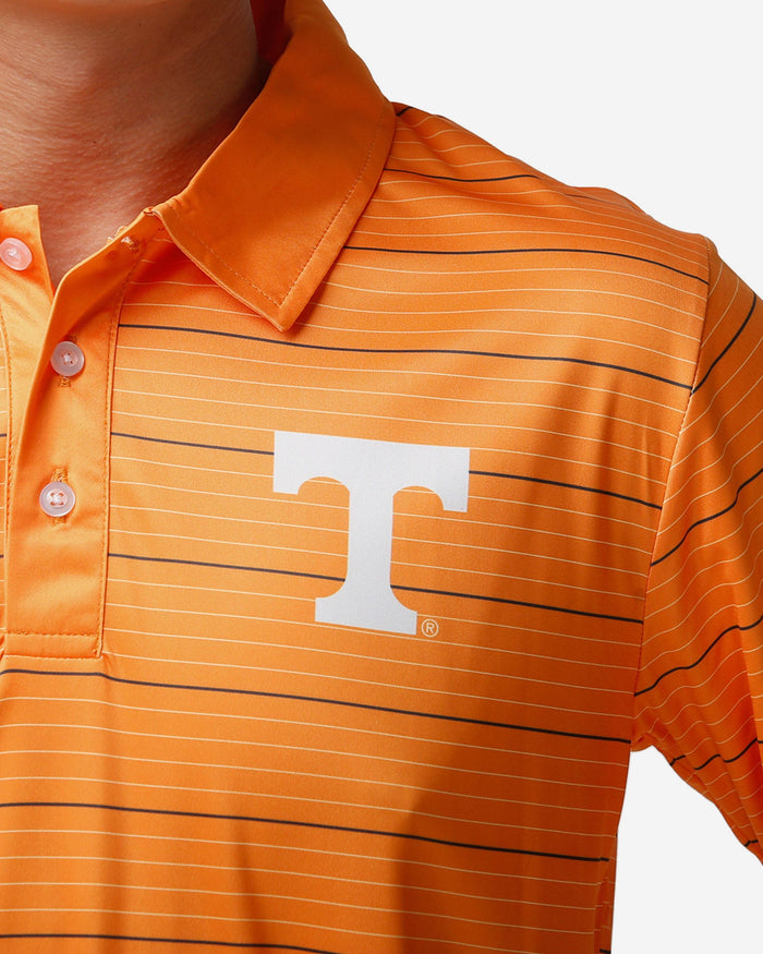 Tennessee Volunteers Striped Polyester Polo FOCO - FOCO.com