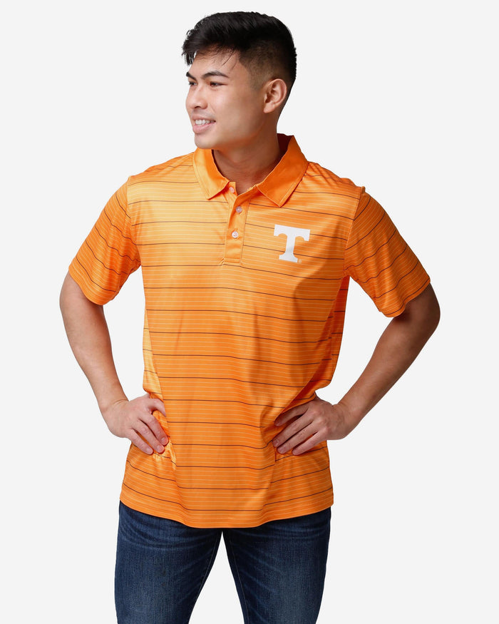Tennessee Volunteers Striped Polyester Polo FOCO S - FOCO.com