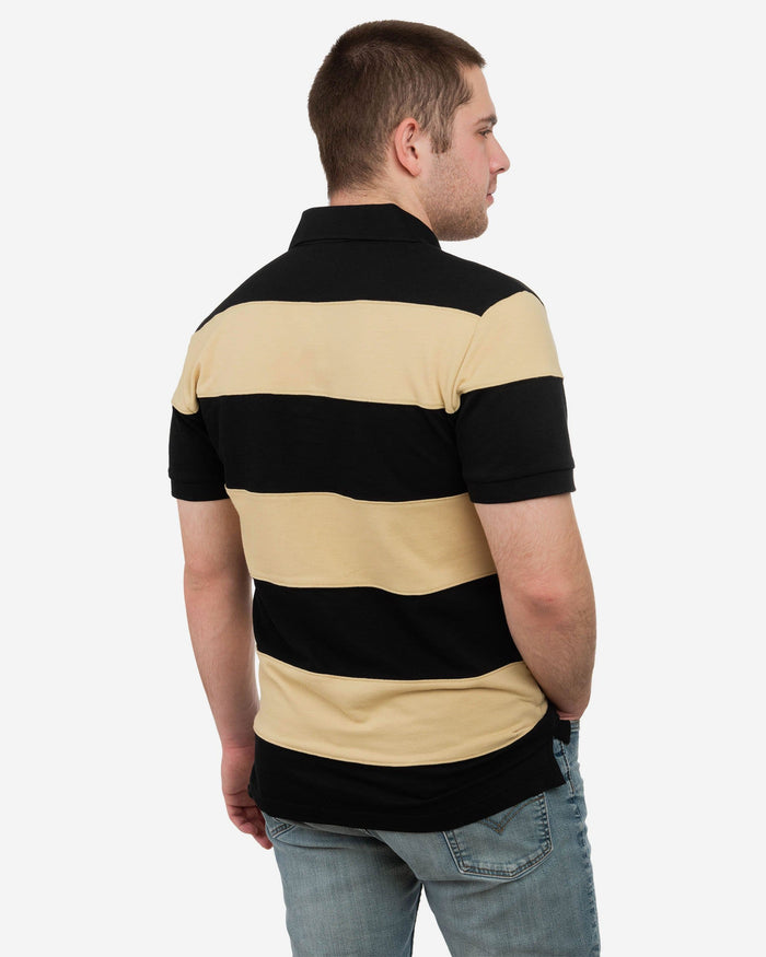 New Orleans Saints Rugby Stripe Polo FOCO - FOCO.com