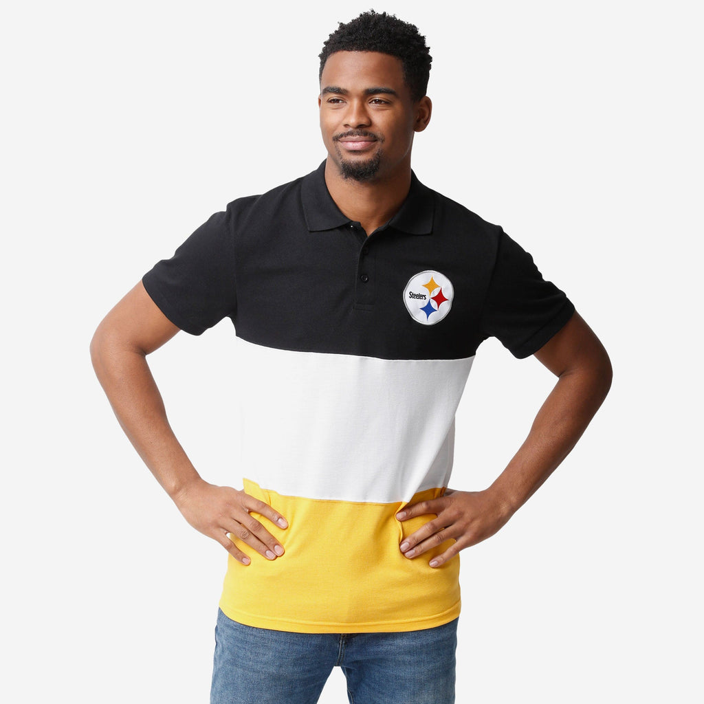 Pittsburgh Steelers Rugby Scrum Polo FOCO S - FOCO.com