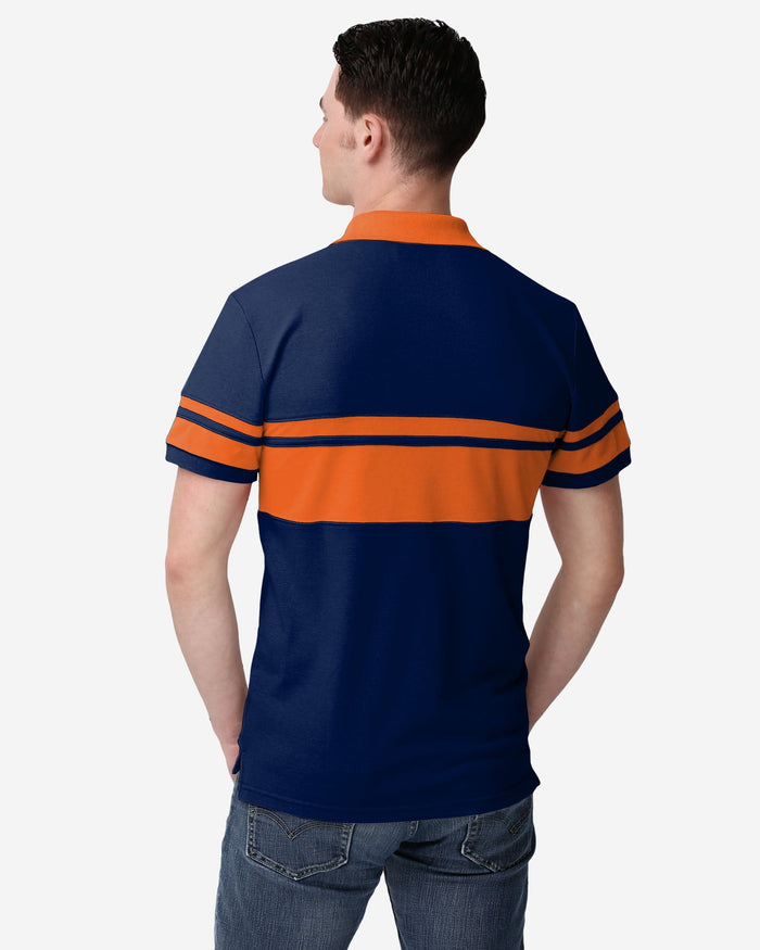 Chicago Bears Cotton Stripe Polo FOCO - FOCO.com