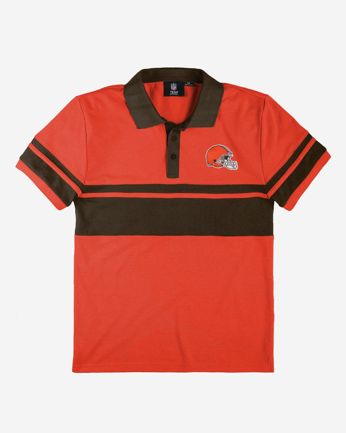 Cleveland Browns Cotton Stripe Polo FOCO - FOCO.com