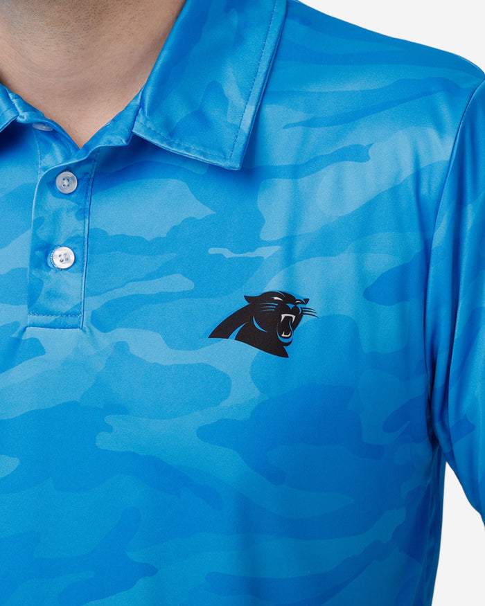 Carolina Panthers Color Camo Polyester Polo FOCO - FOCO.com