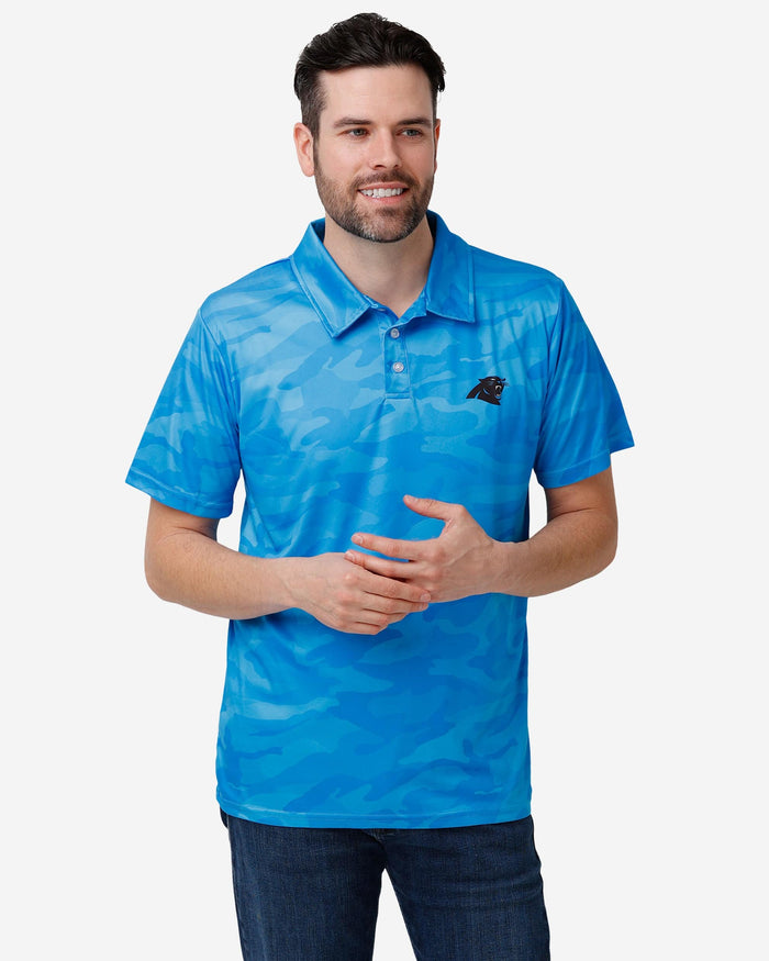 Carolina Panthers Color Camo Polyester Polo FOCO S - FOCO.com