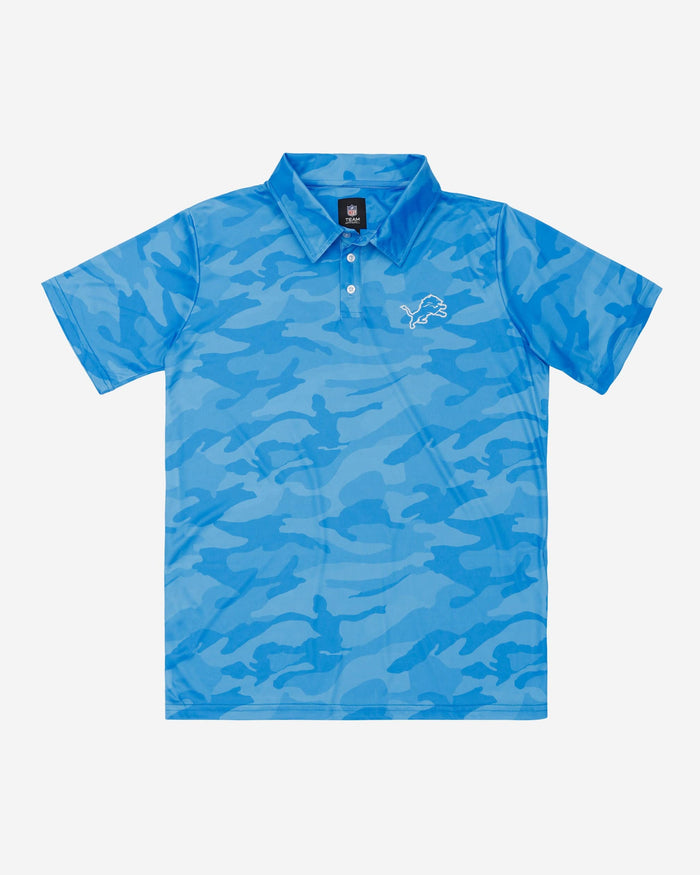 Detroit Lions Color Camo Polyester Polo FOCO - FOCO.com