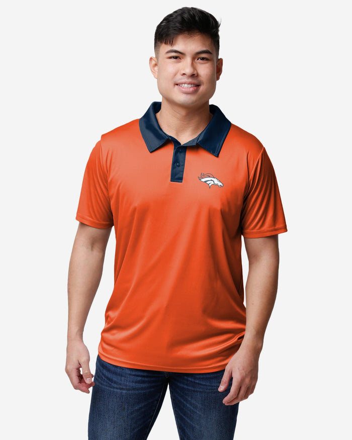 Denver Broncos Nightcap Polyester Polo FOCO S - FOCO.com