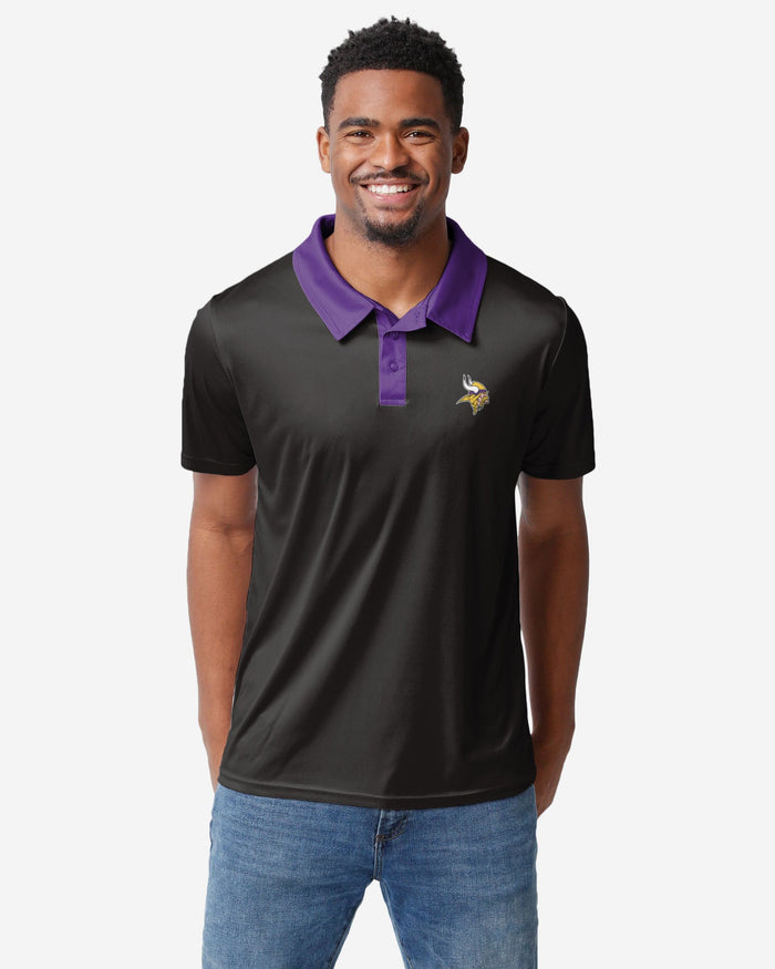 Minnesota Vikings Nightcap Polyester Polo FOCO S - FOCO.com