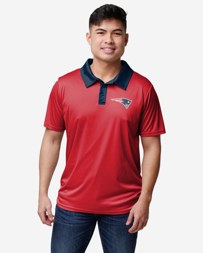 New England Patriots Nightcap Polyester Polo FOCO S - FOCO.com