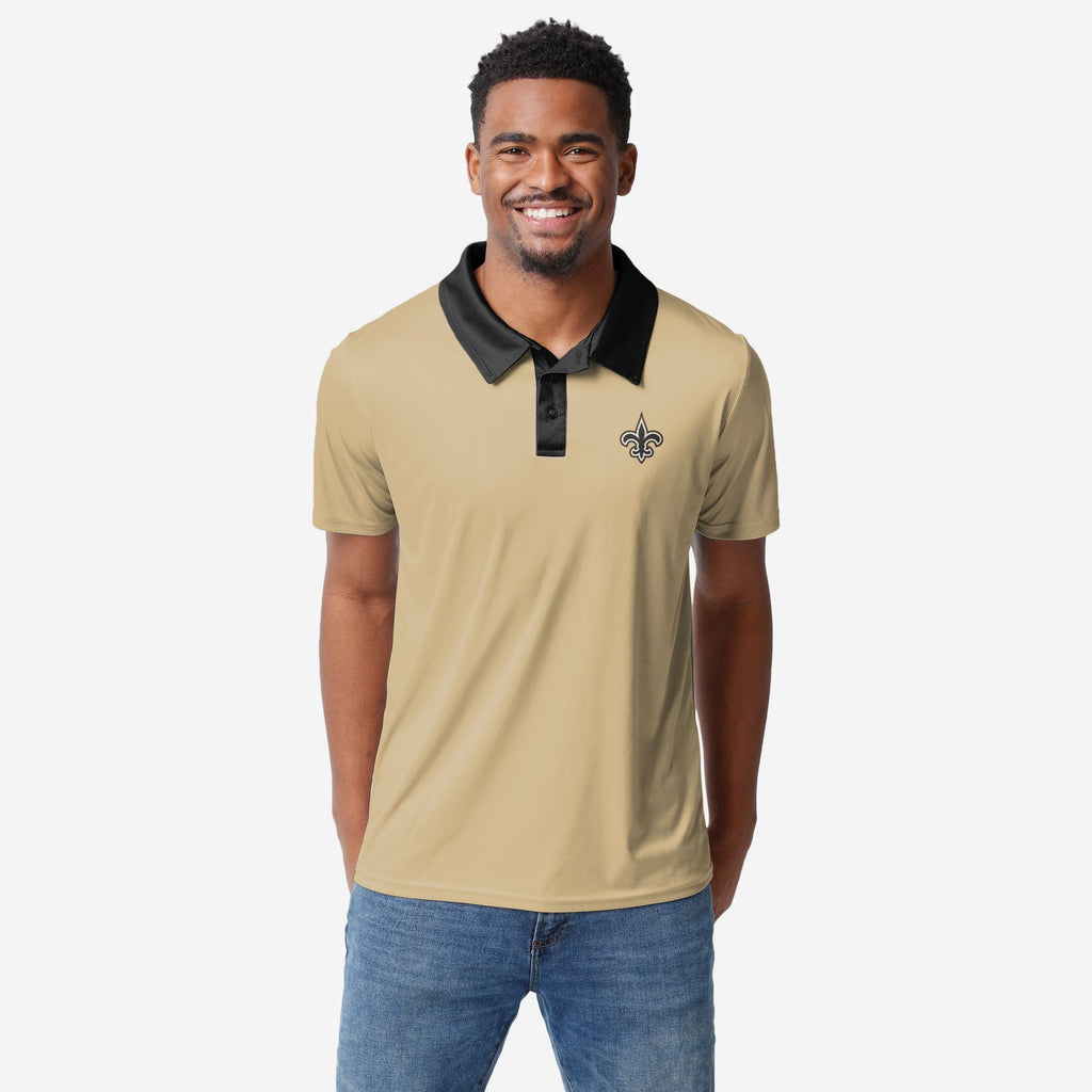 New Orleans Saints Nightcap Polyester Polo FOCO S - FOCO.com