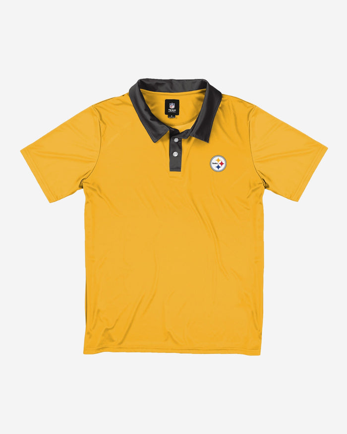 Pittsburgh Steelers Nightcap Polyester Polo FOCO - FOCO.com