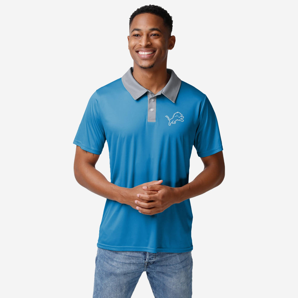 Detroit Lions Workday Warrior Polyester Polo FOCO S - FOCO.com