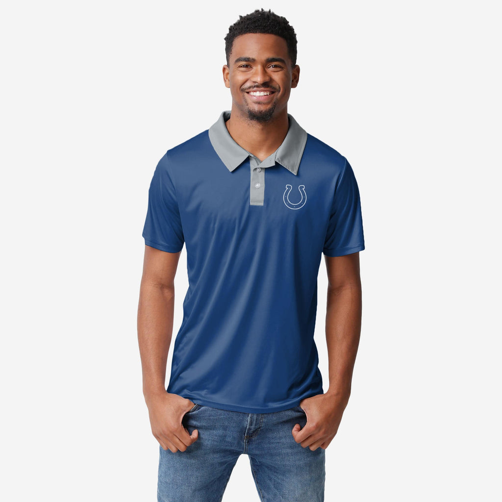 Indianapolis Colts Workday Warrior Polyester Polo FOCO S - FOCO.com