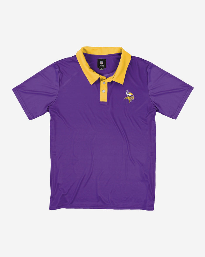 Minnesota Vikings Workday Warrior Polyester Polo FOCO - FOCO.com