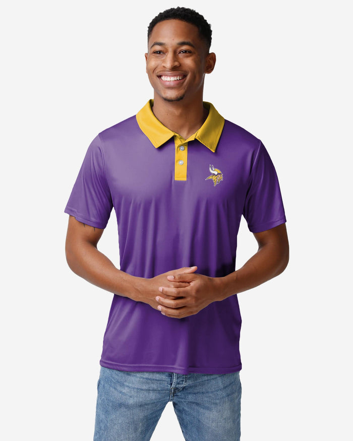 Minnesota Vikings Workday Warrior Polyester Polo FOCO S - FOCO.com