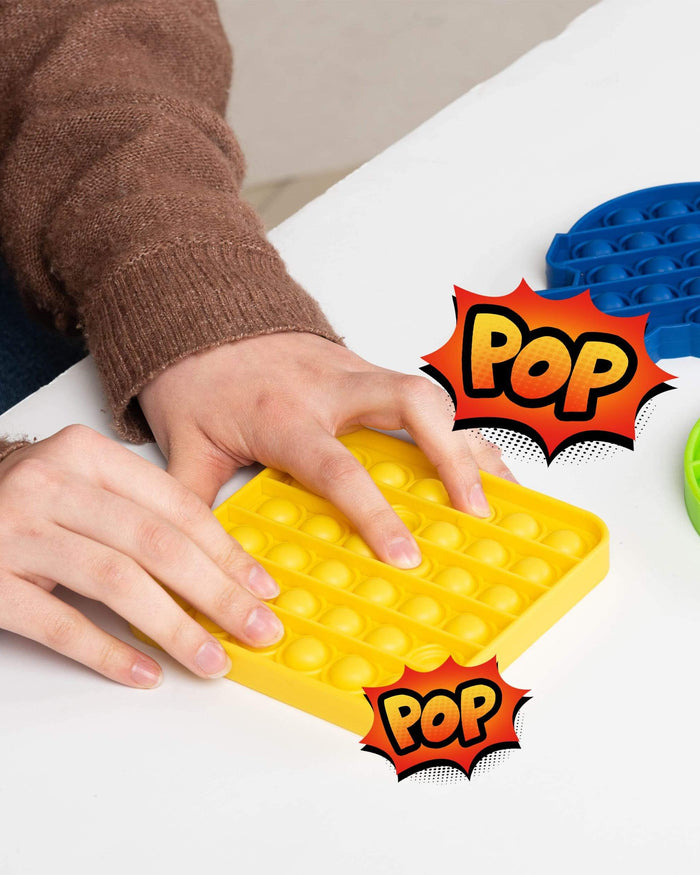 LSU Tigers 2 Pack Ball & Square Push-Itz Fidget FOCO - FOCO.com