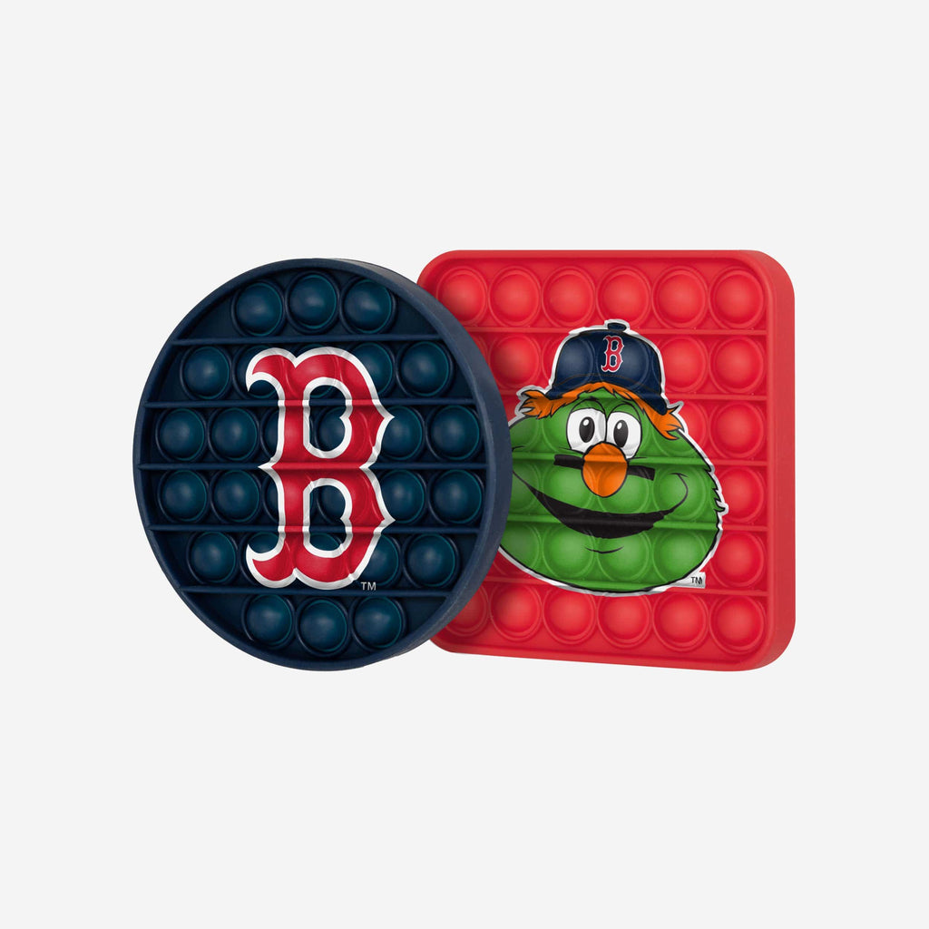 Boston Red Sox 2 Pack Ball & Square Push-Itz Fidget FOCO - FOCO.com