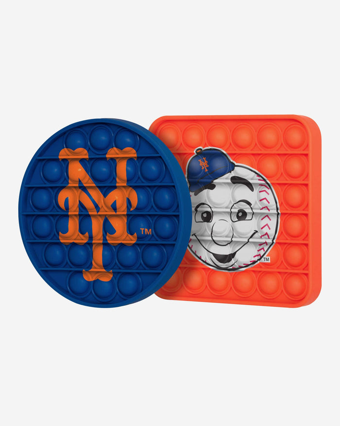 New York Mets 2 Pack Ball & Square Push-Itz Fidget FOCO - FOCO.com