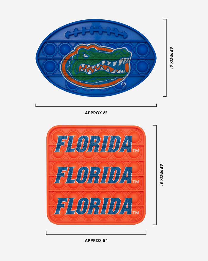 Florida Gators 2 Pack Ball & Square Push-Itz Fidget FOCO - FOCO.com