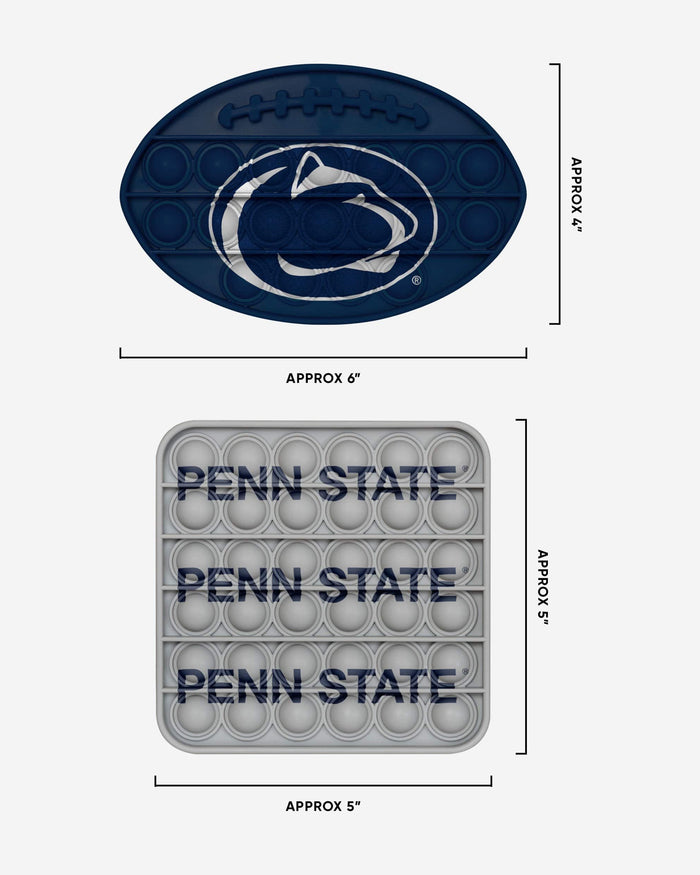 Penn State Nittany Lions 2 Pack Ball & Square Push-Itz Fidget FOCO - FOCO.com