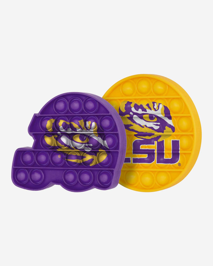 LSU Tigers 2 Pack Helmet & Circle Push-Itz Fidget FOCO - FOCO.com