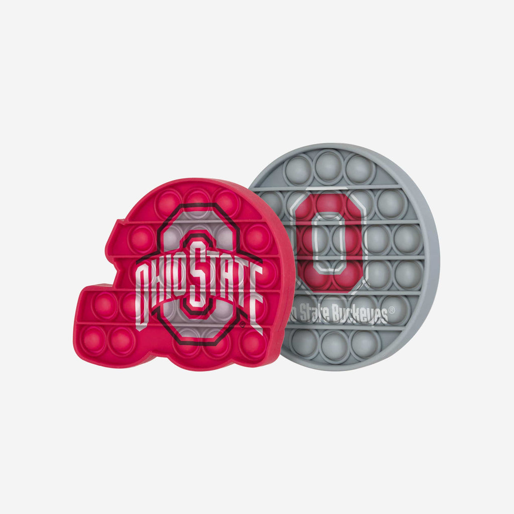 Ohio State Buckeyes 2 Pack Helmet & Circle Push-Itz Fidget FOCO - FOCO.com