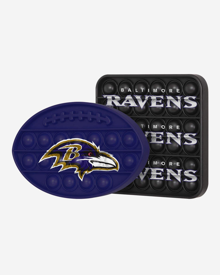 Baltimore Ravens 2 Pack Ball & Square Push-Itz Fidget FOCO - FOCO.com