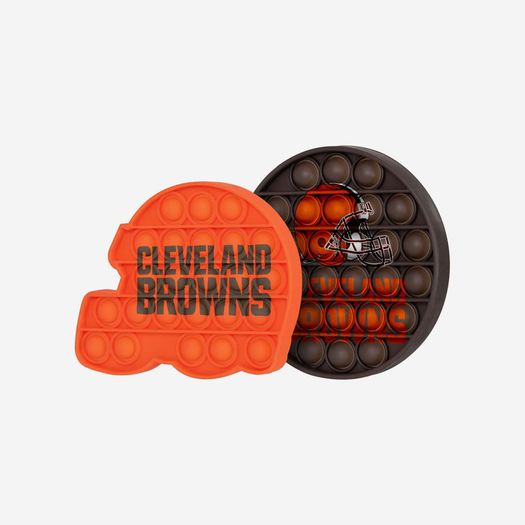 Cleveland Browns 2 Pack Helmet & Circle Push-Itz Fidget FOCO - FOCO.com