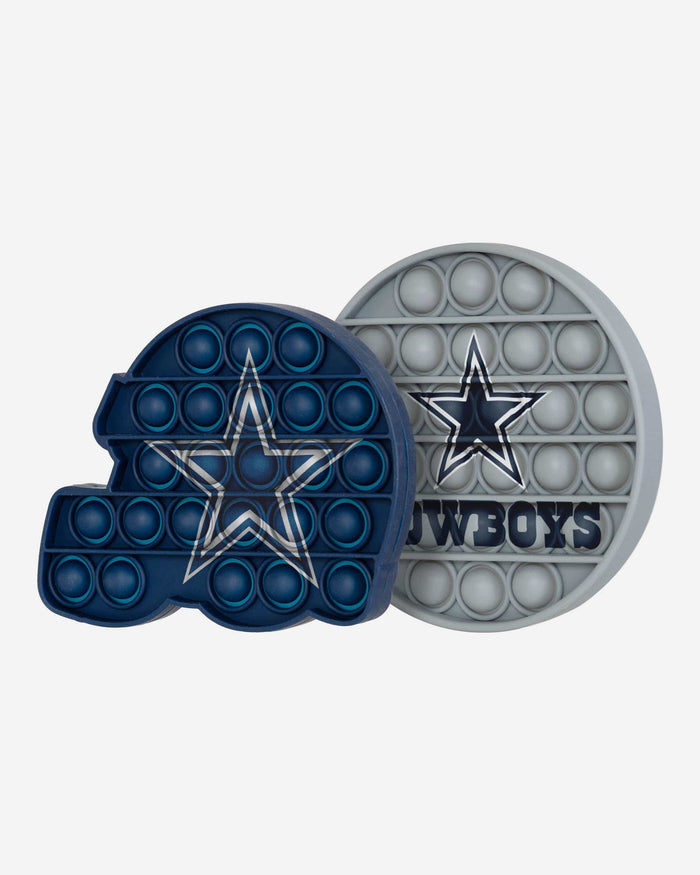 Dallas Cowboys 2 Pack Helmet & Circle Push-Itz Fidget FOCO - FOCO.com