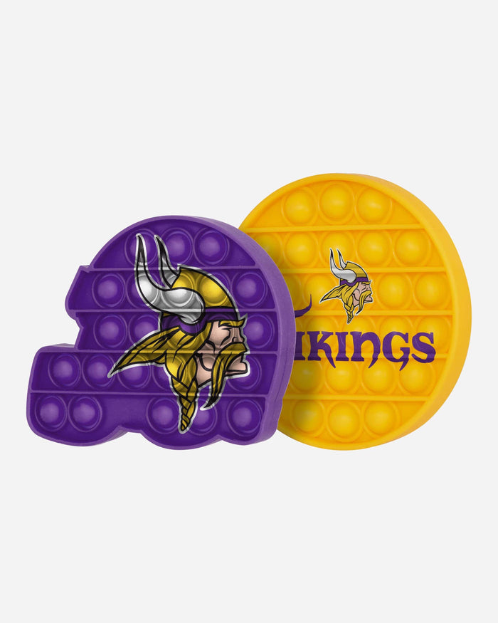 Minnesota Vikings 2 Pack Helmet & Circle Push-Itz Fidget FOCO - FOCO.com