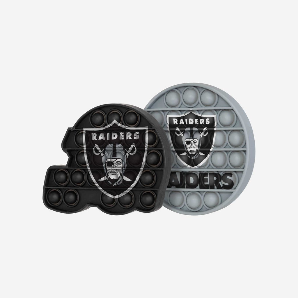 Las Vegas Raiders 2 Pack Helmet & Circle Push-Itz Fidget FOCO - FOCO.com