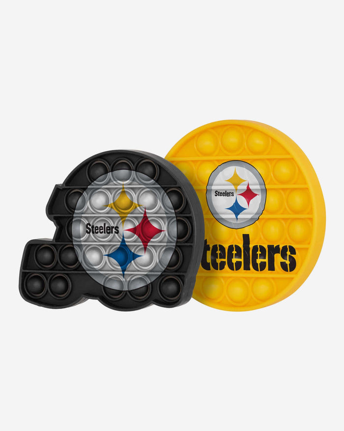 Pittsburgh Steelers 2 Pack Helmet & Circle Push-Itz Fidget FOCO - FOCO.com