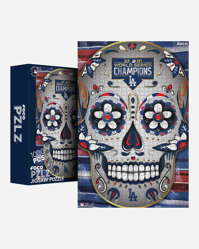 Los Angeles Dodgers 2020 World Series Champions Day Of The Dead 1000 Piece Jigsaw PZLZ FOCO - FOCO.com