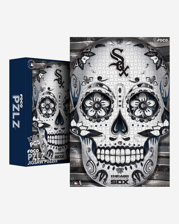 Chicago White Sox Sugar Skull 1000 Piece Jigsaw Puzzle PZLZ FOCO - FOCO.com