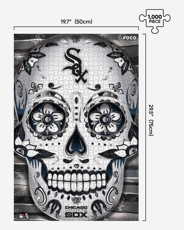 Chicago White Sox Sugar Skull 1000 Piece Jigsaw Puzzle PZLZ FOCO - FOCO.com
