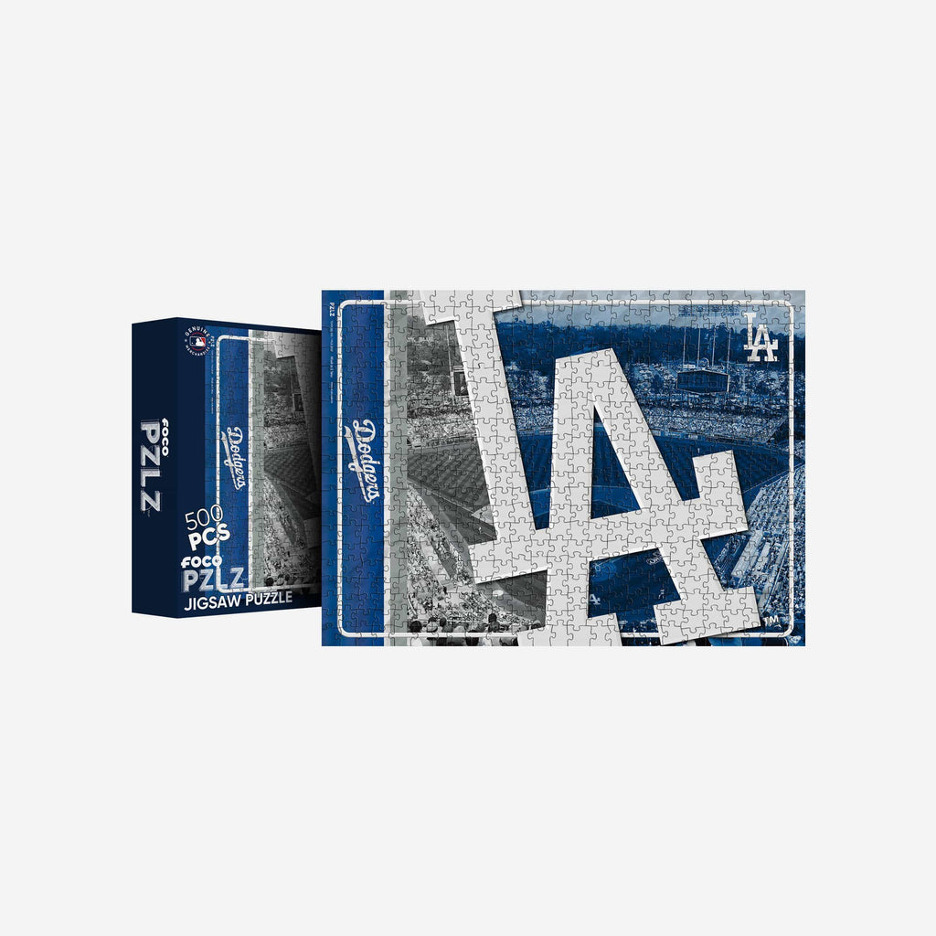 Los Angeles Dodgers Big Logo 500 Piece Jigsaw Puzzle PZLZ FOCO - FOCO.com