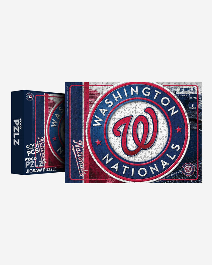 Washington Nationals Big Logo 500 Piece Jigsaw Puzzle PZLZ FOCO - FOCO.com