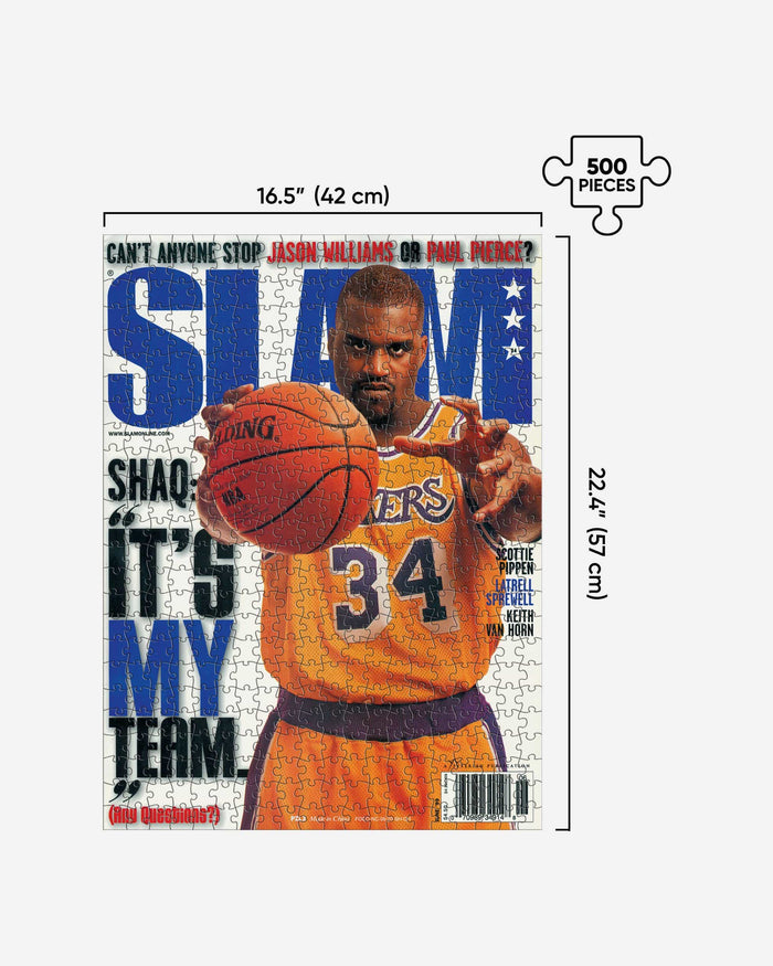 Shaquille O'Neal Los Angeles Lakers SLAM Cover 500 Piece Jigsaw Puzzle PZLZ FOCO - FOCO.com