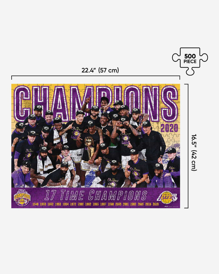 Los Angeles Lakers 2020 NBA Champions Team Celebration 500 Piece Jigsaw Puzzle PZLZ FOCO - FOCO.com