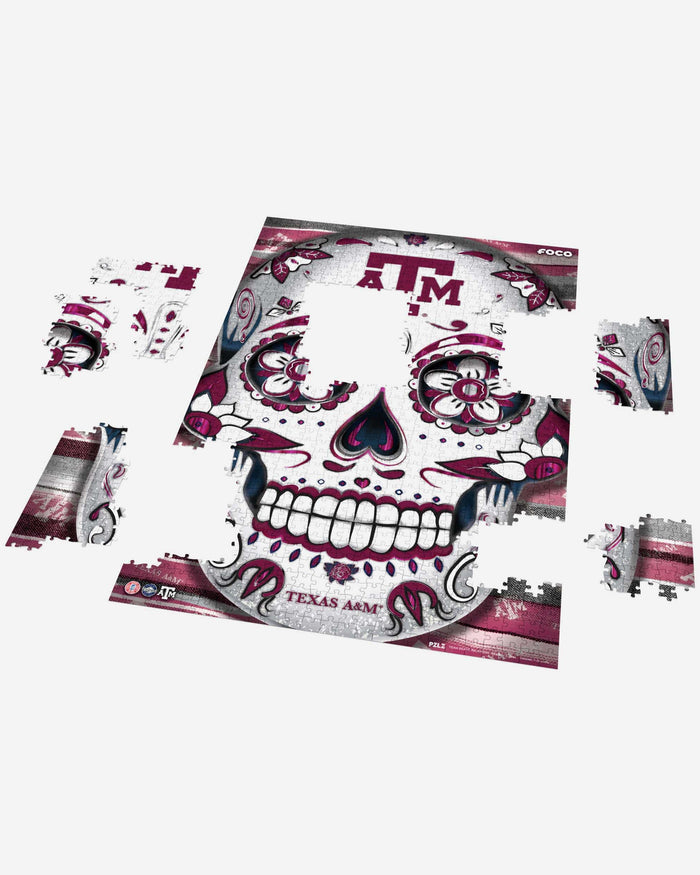 Texas A&M Aggies Sugar Skull 1000 Piece Jigsaw Puzzle PZLZ FOCO - FOCO.com