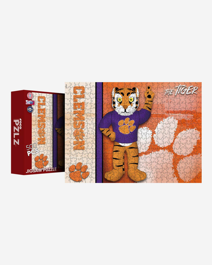 The Tiger Clemson Tigers Mascot 500 Piece Jigsaw Puzzle PZLZ FOCO - FOCO.com