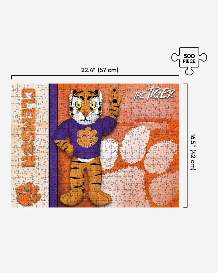 The Tiger Clemson Tigers Mascot 500 Piece Jigsaw Puzzle PZLZ FOCO - FOCO.com