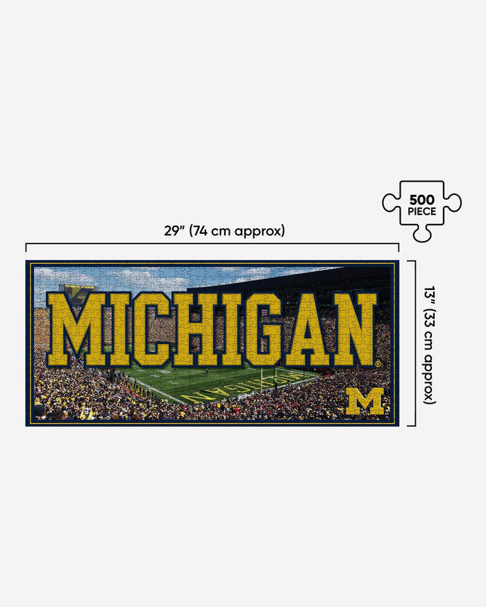 Michigan Wolverines Michigan Stadium 500 Piece Stadiumscape Jigsaw Puzzle PZLZ FOCO - FOCO.com