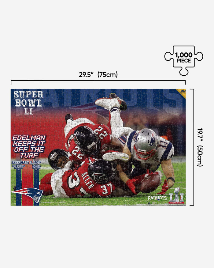 Julian Edelman New England Patriots Superbowl LI 1000 Piece Jigsaw Puzzle PZLZ FOCO - FOCO.com