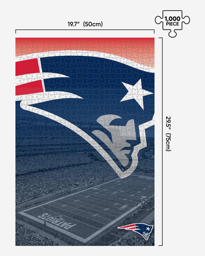 New England Patriots Gillette Stadium 1000 Piece Jigsaw Puzzle PZLZ FOCO - FOCO.com