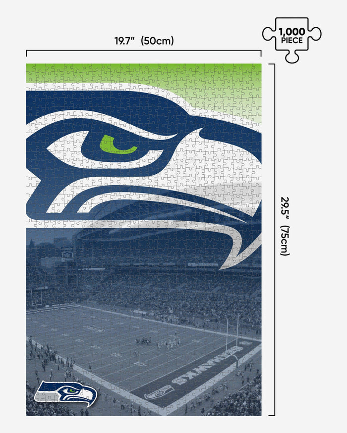 Seattle Seahawks CenturyLink Field Stadium 1000 Piece Jigsaw Puzzle PZLZ FOCO - FOCO.com