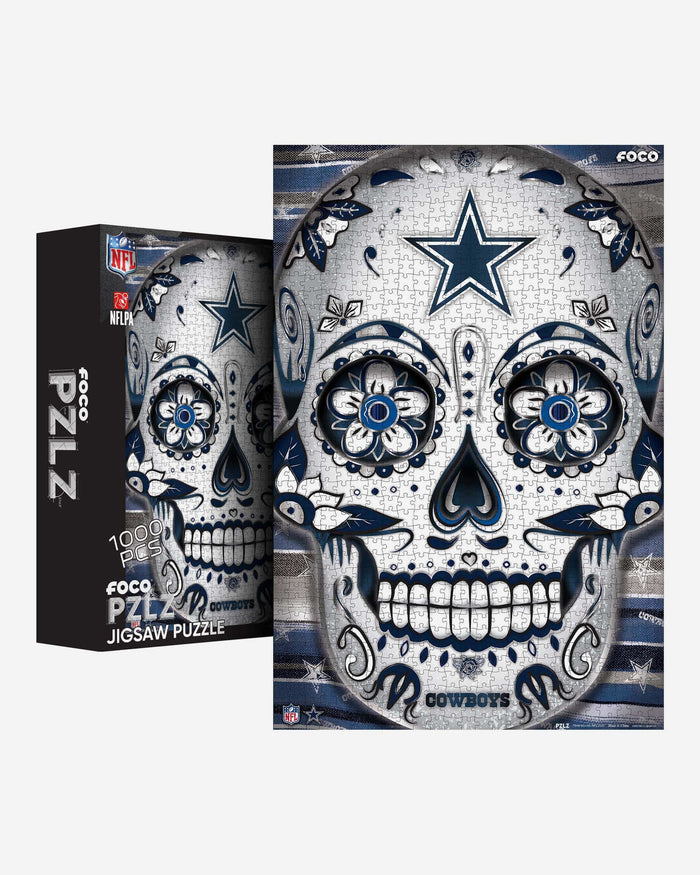 Dallas Cowboys Sugar Skull 1000 Piece Jigsaw Puzzle PZLZ FOCO - FOCO.com