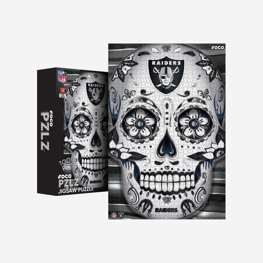 Las Vegas Raiders Sugar Skull 1000 Piece Jigsaw Puzzle PZLZ FOCO - FOCO.com