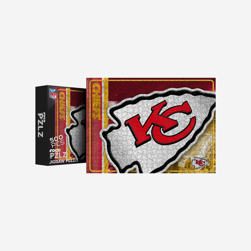 Kansas City Chiefs Big Logo 500 Piece Jigsaw Puzzle PZLZ FOCO - FOCO.com