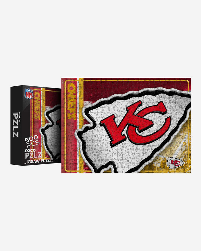 Kansas City Chiefs Big Logo 500 Piece Jigsaw Puzzle PZLZ FOCO - FOCO.com